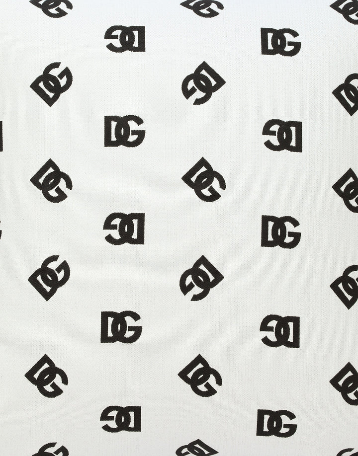 DG LOGO DOUBLE FACE CUSHION WHITE/BLACK Cushions Dolce&Gabbana   