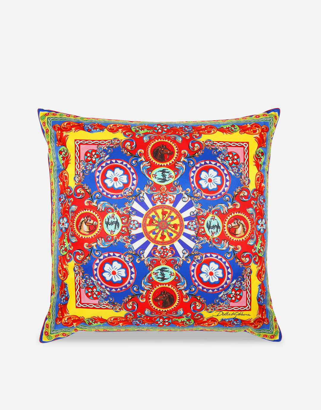 Silk Twill Cushion large Cushions Dolce&Gabbana