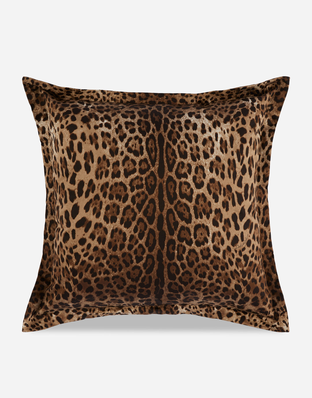 ALL OVER LEOPARD DUCHESS COTTON LARGE CUSHION Cushions Dolce&Gabbana   
