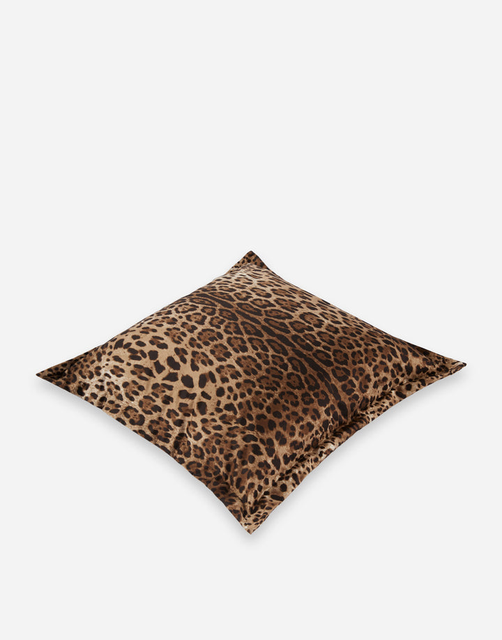 ALL OVER LEOPARD DUCHESS COTTON LARGE CUSHION Cushions Dolce&Gabbana   