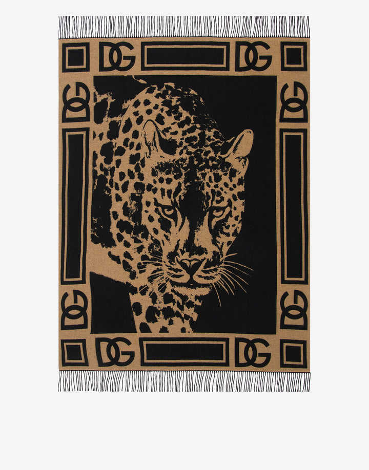 LEOPARD CASHMERE THROW Throw Pillows Dolce&Gabbana   