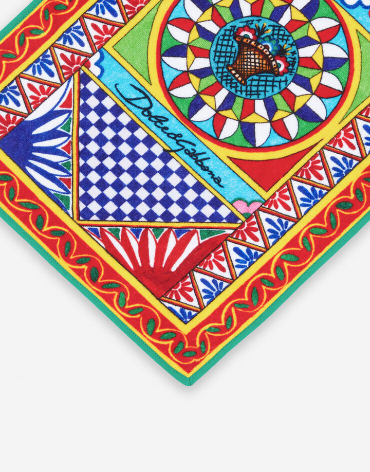 ALL OVER CARRETTO HAND TOWEL Towels Dolce&Gabbana   
