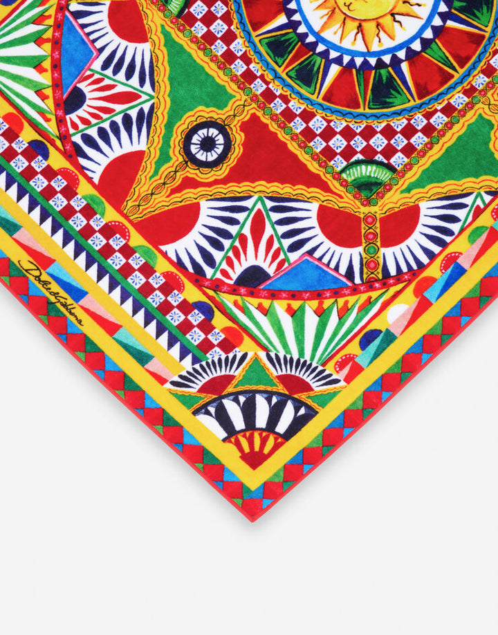 ALL OVER CARRETTO BATH TOWEL Bathroom Accessories Dolce&Gabbana   