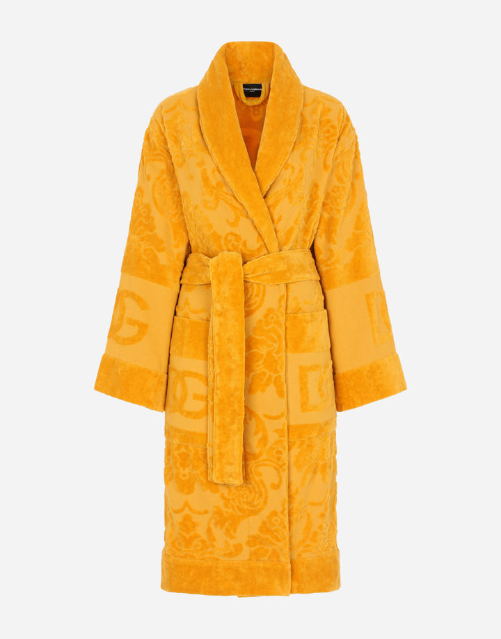 DG LOGO JACQUARD BATHROBE Bathroom Accessories Dolce&Gabbana   