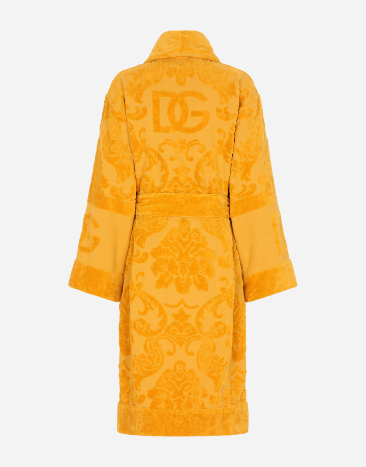 DG LOGO JACQUARD BATHROBE Bathroom Accessories Dolce&Gabbana   