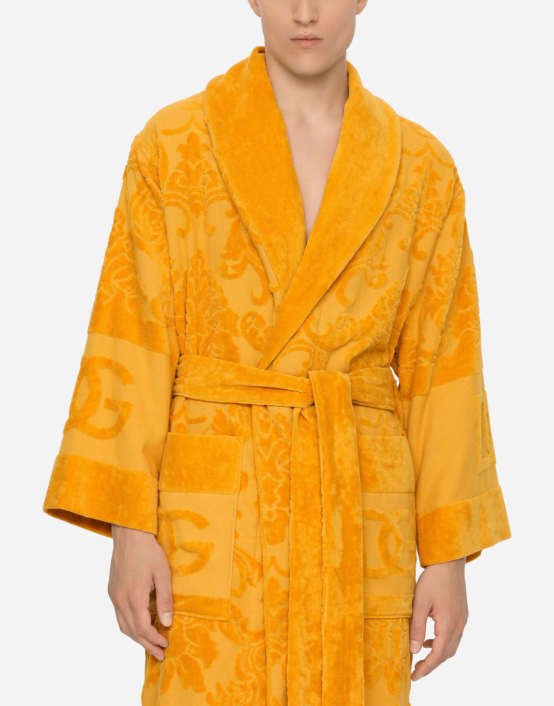 DG LOGO JACQUARD BATHROBE Bathroom Accessories Dolce&Gabbana   