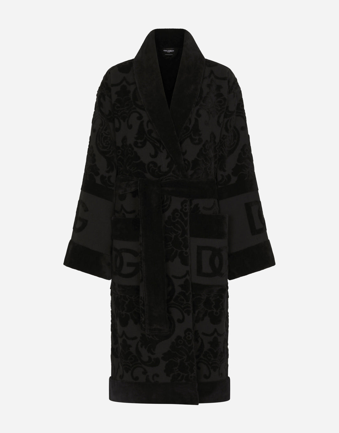 DG LOGO JACQUARD BATHROBE Bathroom Accessories Dolce&Gabbana   