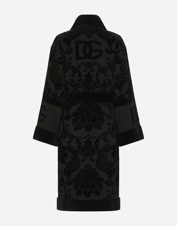 DG LOGO JACQUARD BATHROBE Bathroom Accessories Dolce&Gabbana   