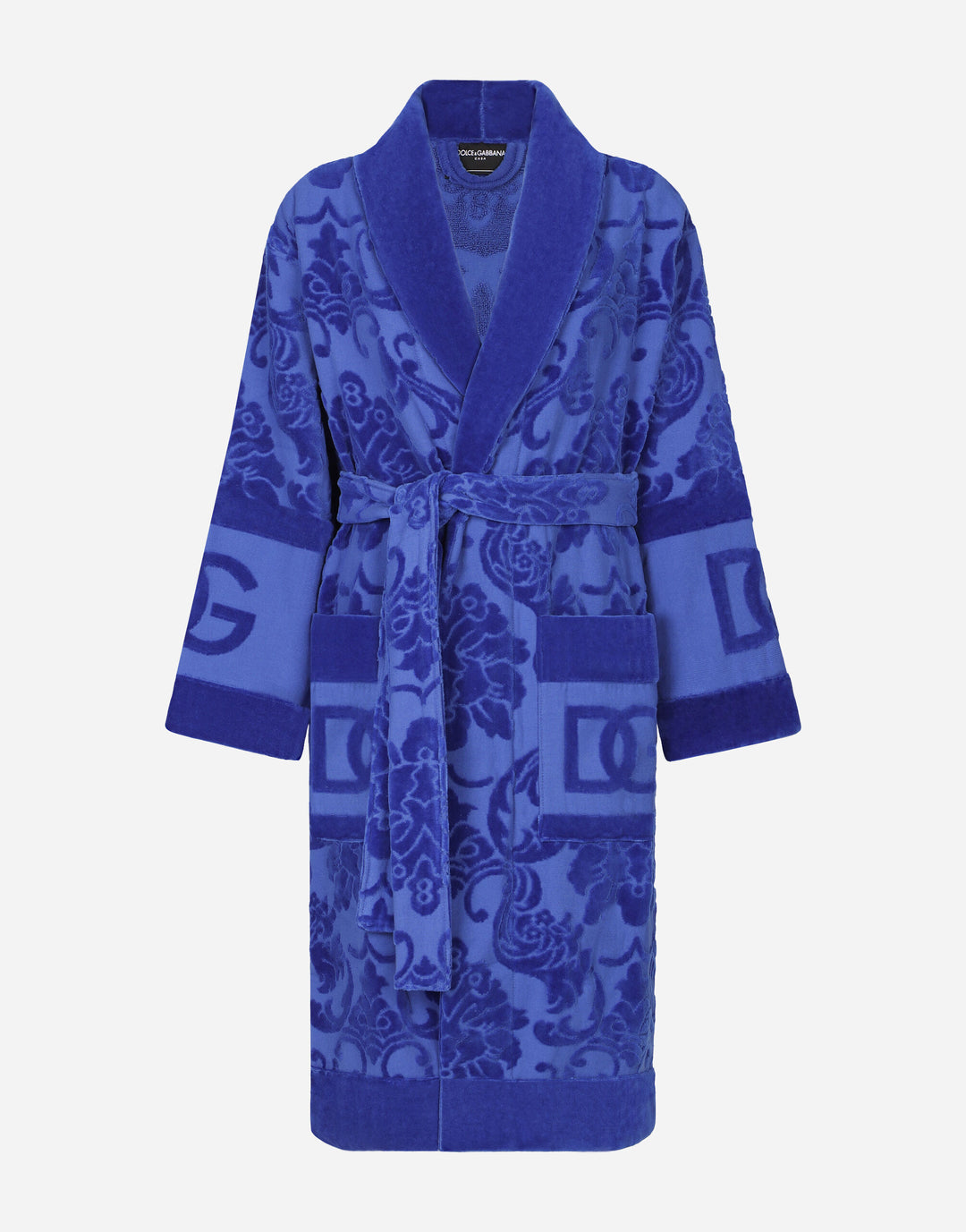 DG LOGO JACQUARD BATHROBE Bathroom Accessories Dolce&Gabbana   