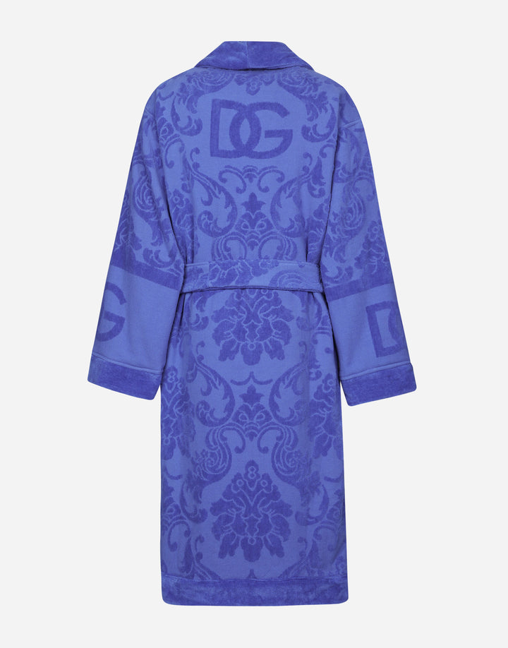 DG LOGO JACQUARD BATHROBE Bathroom Accessories Dolce&Gabbana   