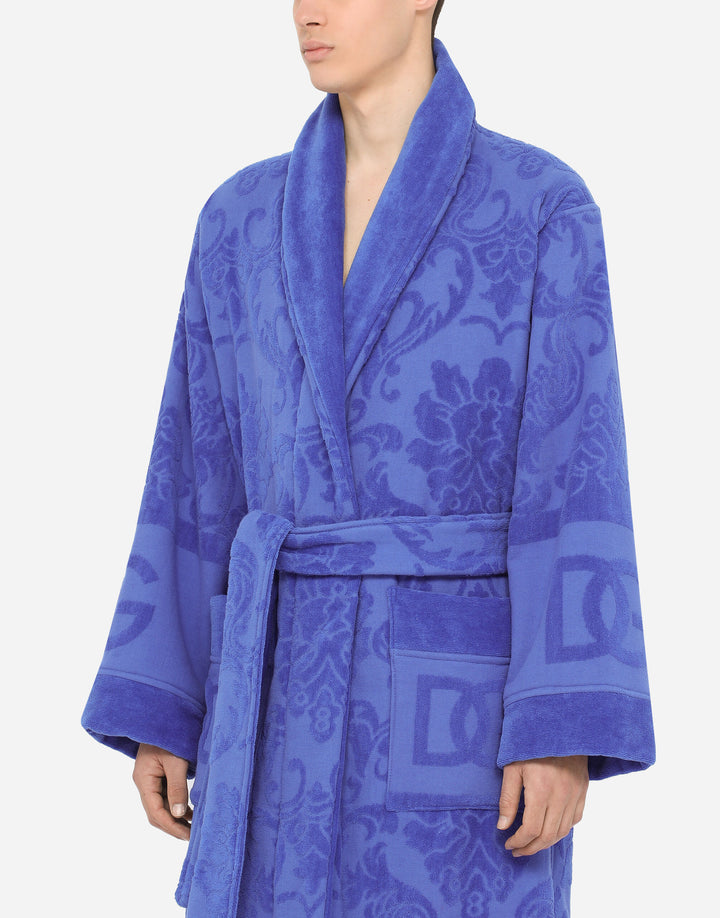 DG LOGO JACQUARD BATHROBE Bathroom Accessories Dolce&Gabbana   