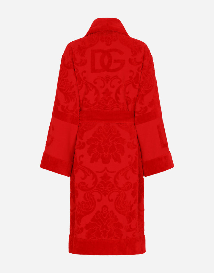 DG LOGO JACQUARD BATHROBE Bathroom Accessories Dolce&Gabbana   