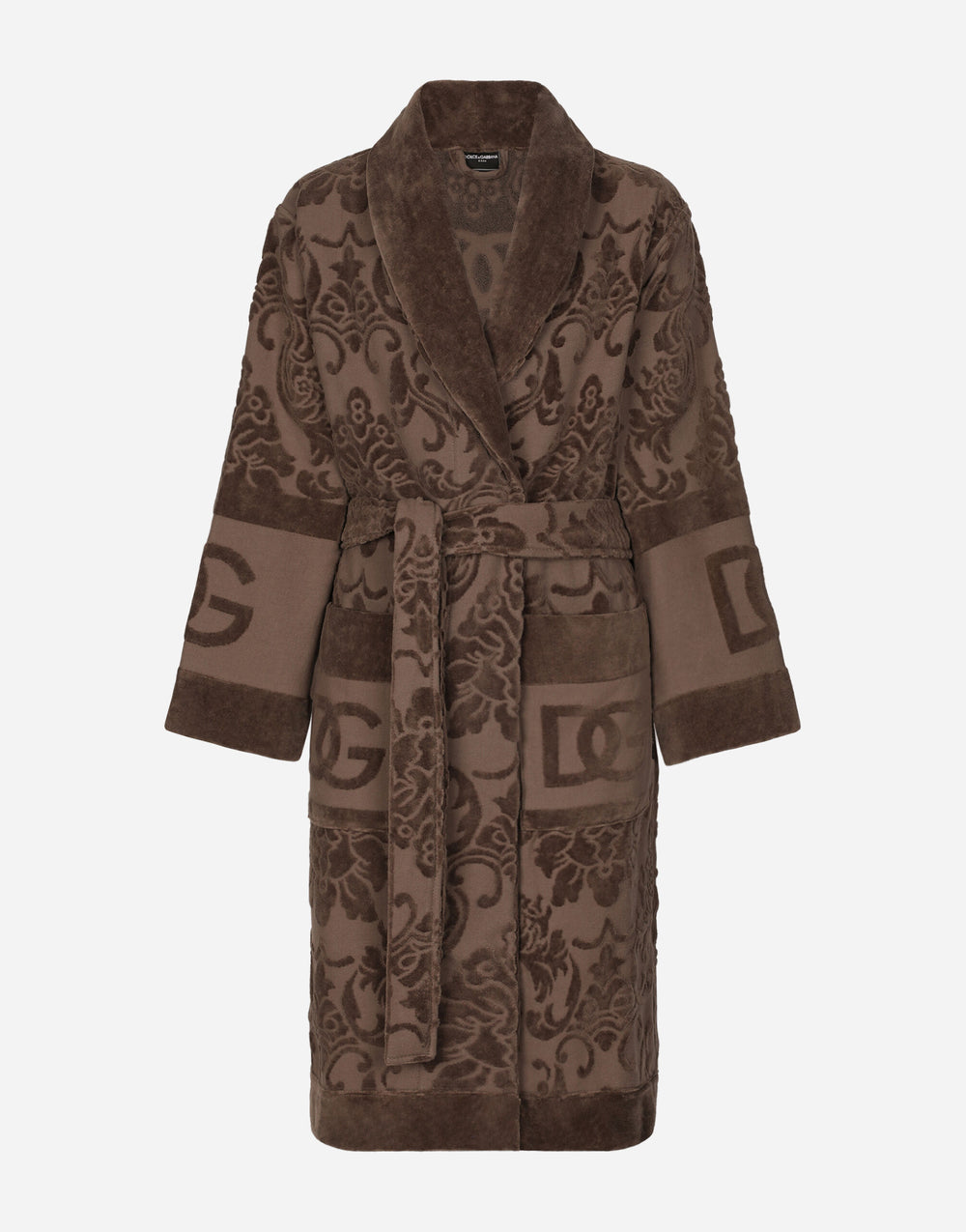 DG LOGO JACQUARD BATHROBE Bathroom Accessories Dolce&Gabbana   
