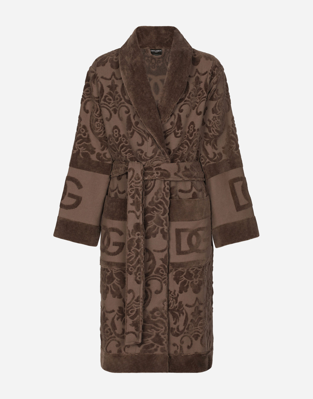 DG LOGO JACQUARD BATHROBE Bathroom Accessories Dolce&Gabbana   