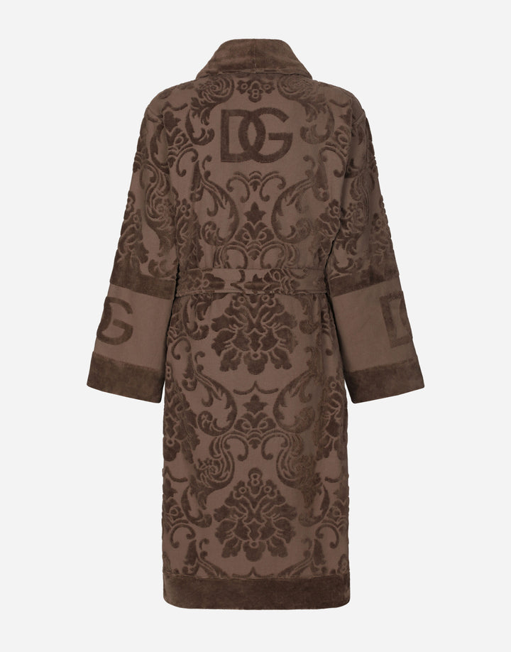 DG LOGO JACQUARD BATHROBE Bathroom Accessories Dolce&Gabbana   
