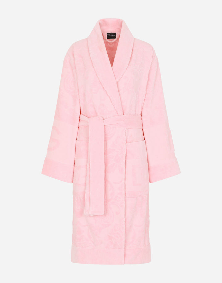 DG LOGO JACQUARD BATHROBE Bathroom Accessories Dolce&Gabbana   