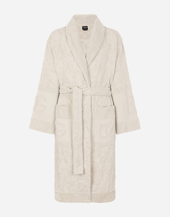 DG LOGO JACQUARD BATHROBE Bathroom Accessories Dolce&Gabbana   