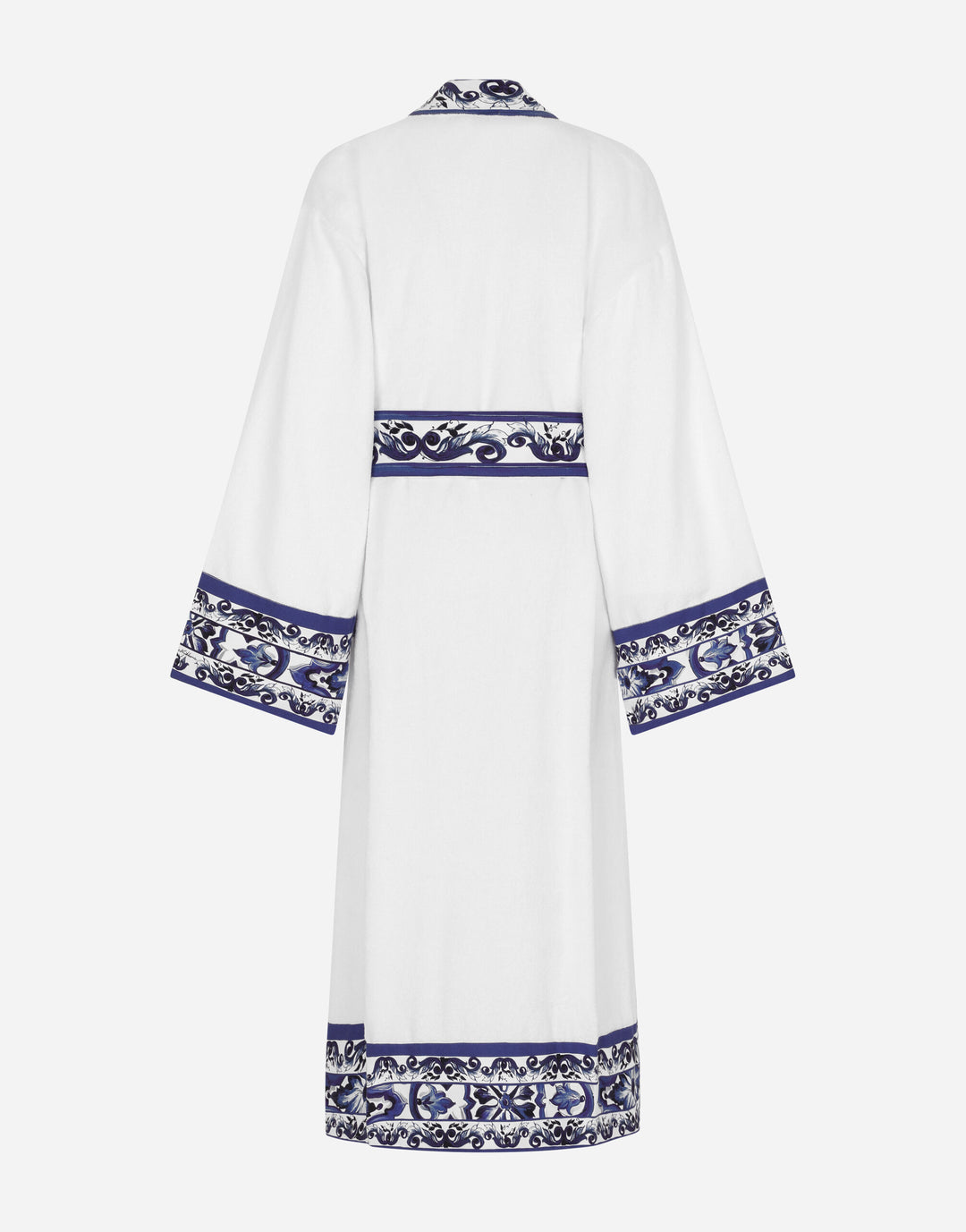 BLUE MEDITERRANEO BANDED BATHROBE Bathroom Accessories Dolce&Gabbana   