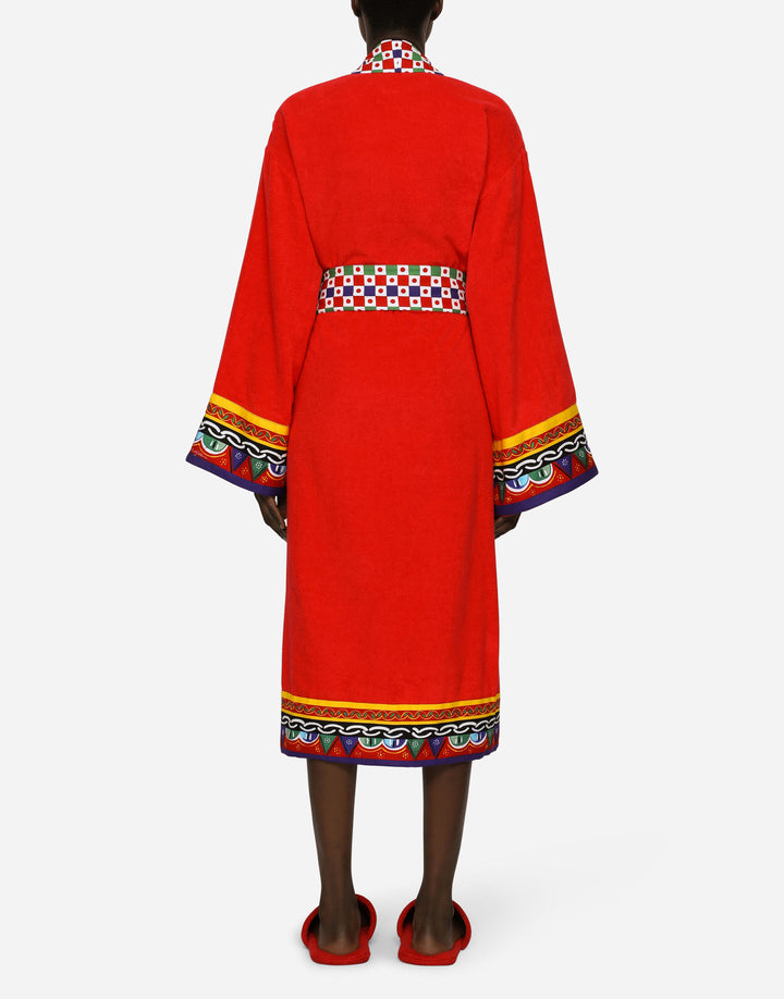 CARRETTO BANDED BATHROBE Bathroom Accessories Dolce&Gabbana   