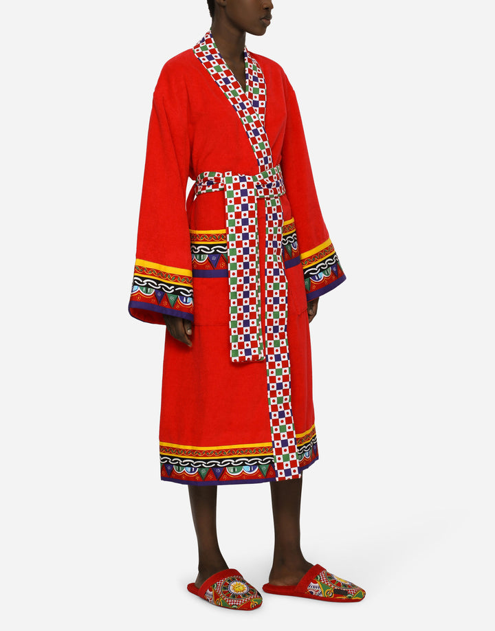 CARRETTO BANDED BATHROBE Bathroom Accessories Dolce&Gabbana   