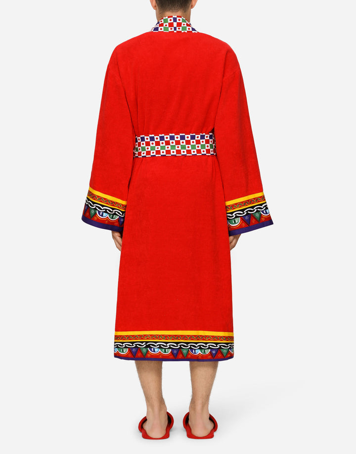 CARRETTO BANDED BATHROBE Bathroom Accessories Dolce&Gabbana   