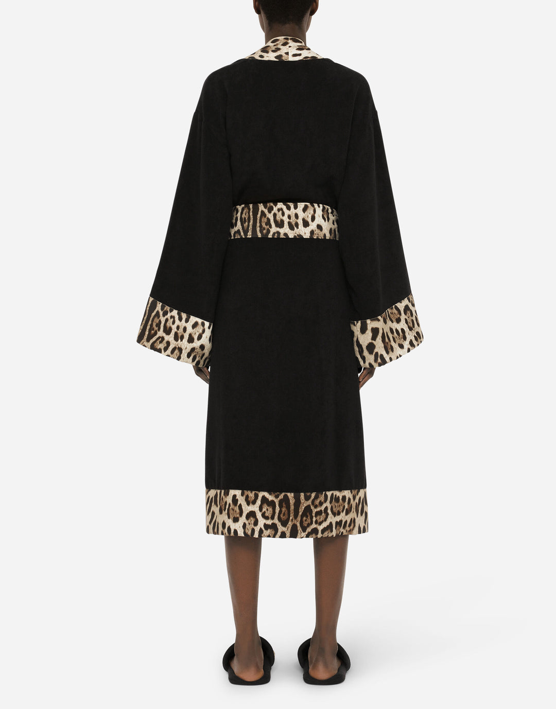 LEOPARD BANDED BATHROBE Bathroom Accessories Dolce&Gabbana   