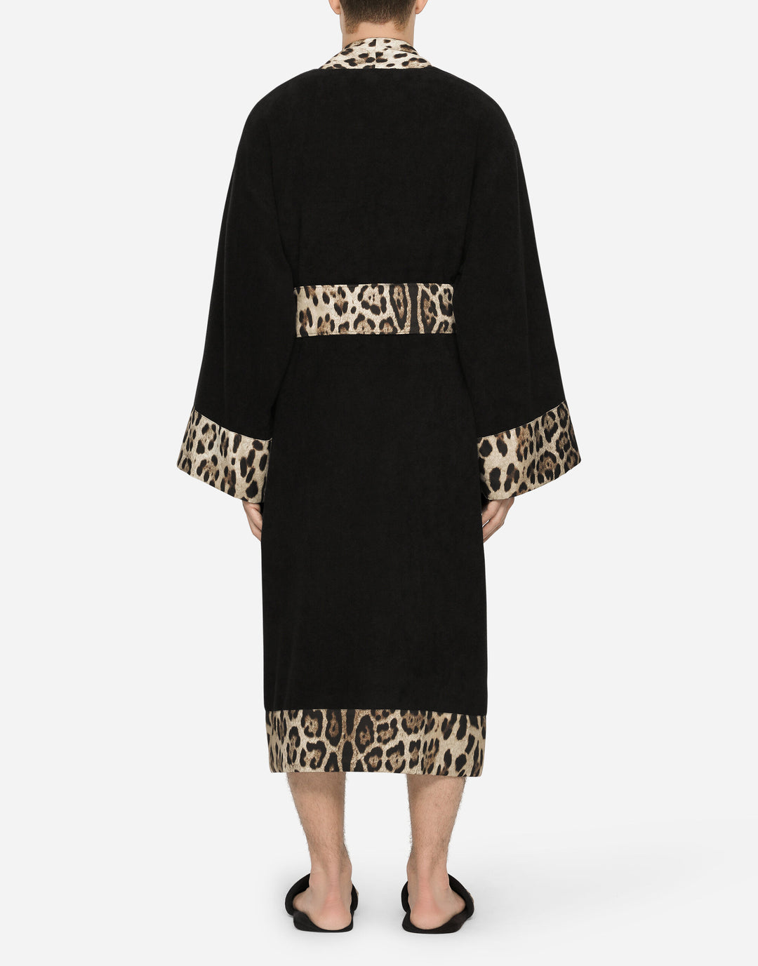 LEOPARD BANDED BATHROBE Bathroom Accessories Dolce&Gabbana   