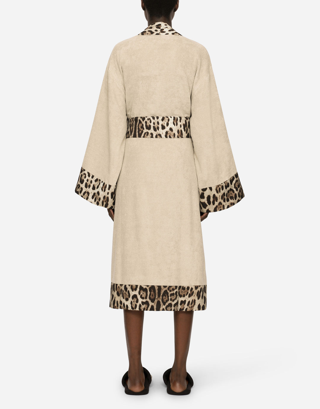LEOPARD BANDED BATHROBE Bathroom Accessories Dolce&Gabbana   