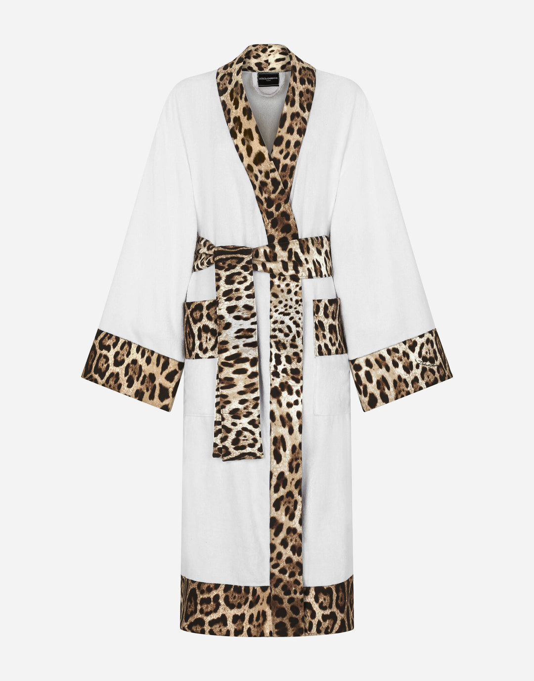 LEOPARD BANDED BATHROBE Bathroom Accessories Dolce&Gabbana   