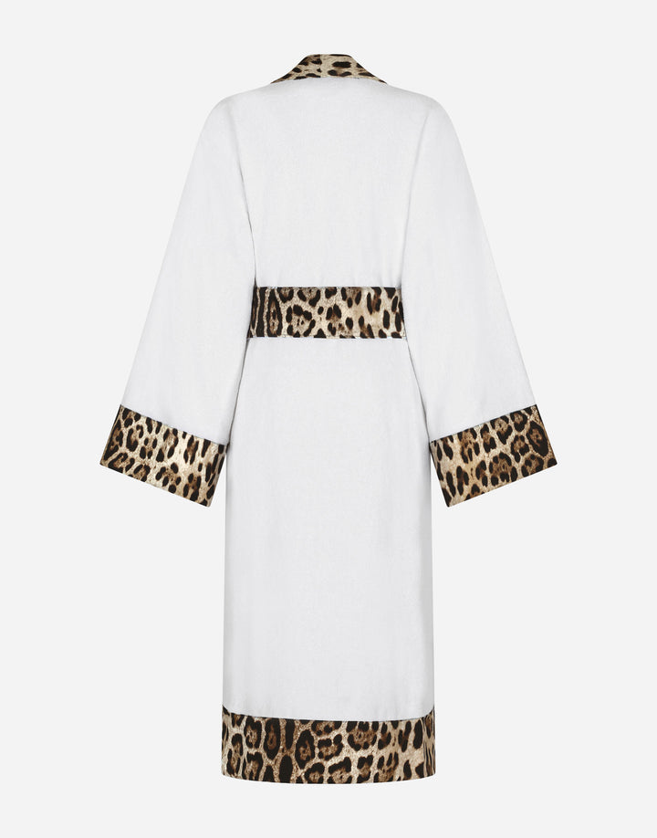 LEOPARD BANDED BATHROBE Bathroom Accessories Dolce&Gabbana   