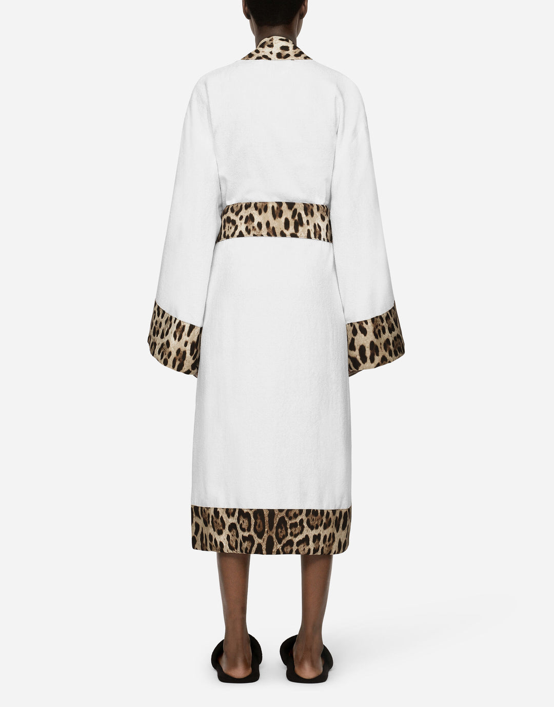 LEOPARD BANDED BATHROBE Bathroom Accessories Dolce&Gabbana   