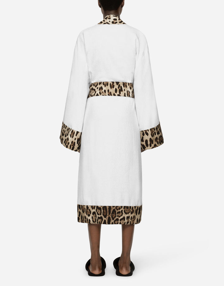 LEOPARD BANDED BATHROBE Bathroom Accessories Dolce&Gabbana   