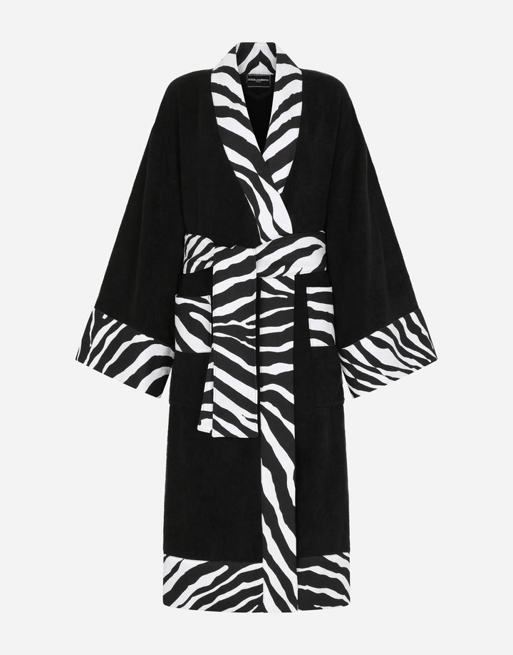 ZEBRA BANDED BATHROBE Bathroom Accessories Dolce&Gabbana   