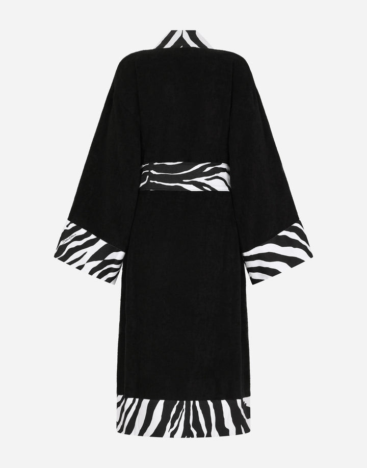 ZEBRA BANDED BATHROBE Bathroom Accessories Dolce&Gabbana   