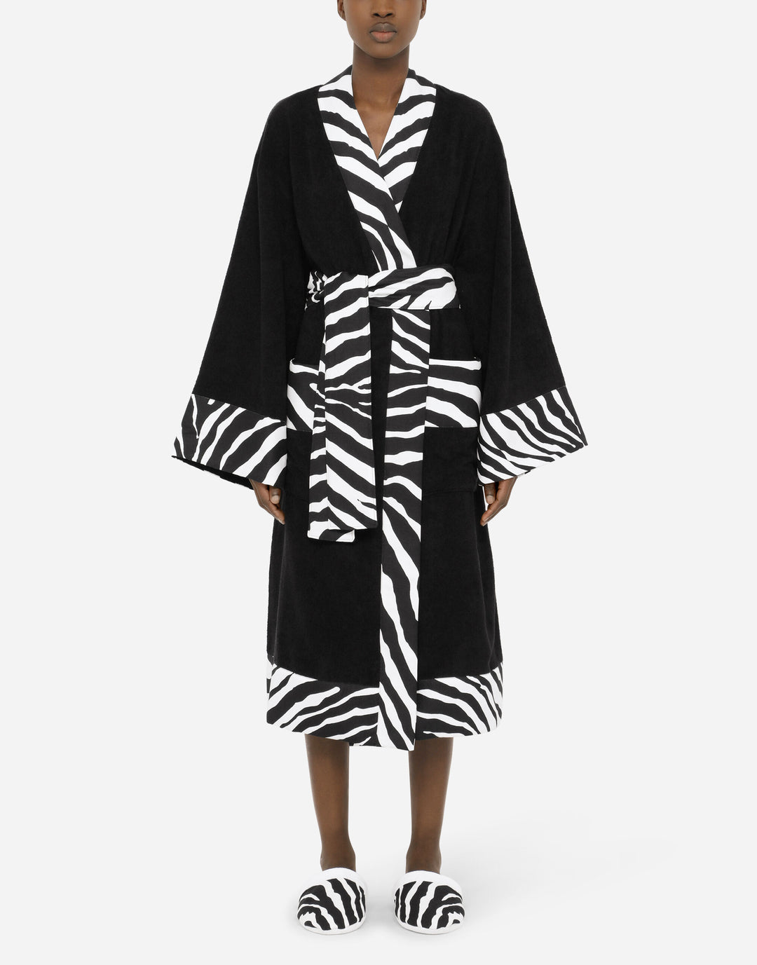 ZEBRA BANDED BATHROBE Bathroom Accessories Dolce&Gabbana   