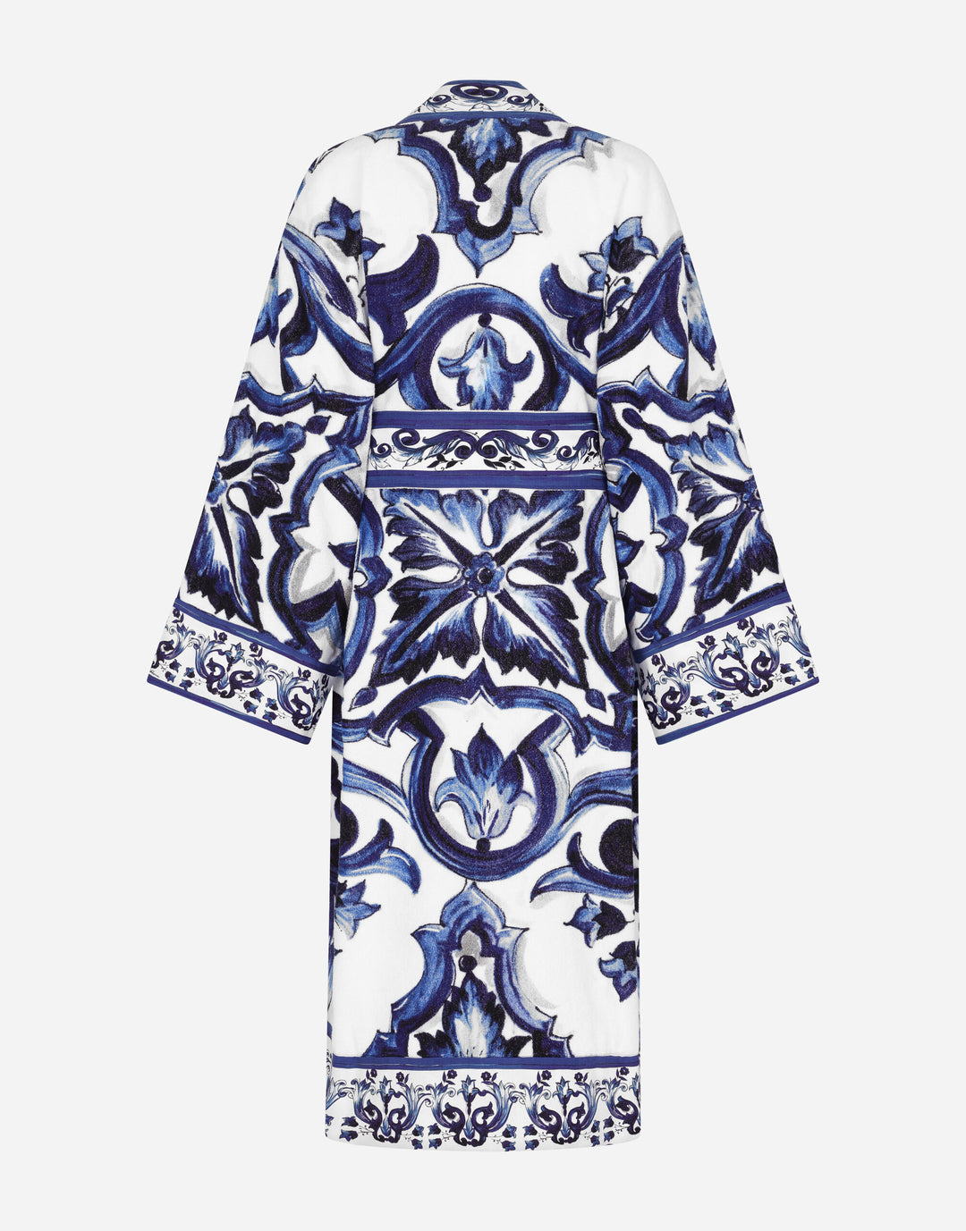 ALL OVER BLUE MEDITERRANEO BATHROBE Bathroom Accessories Dolce&Gabbana   