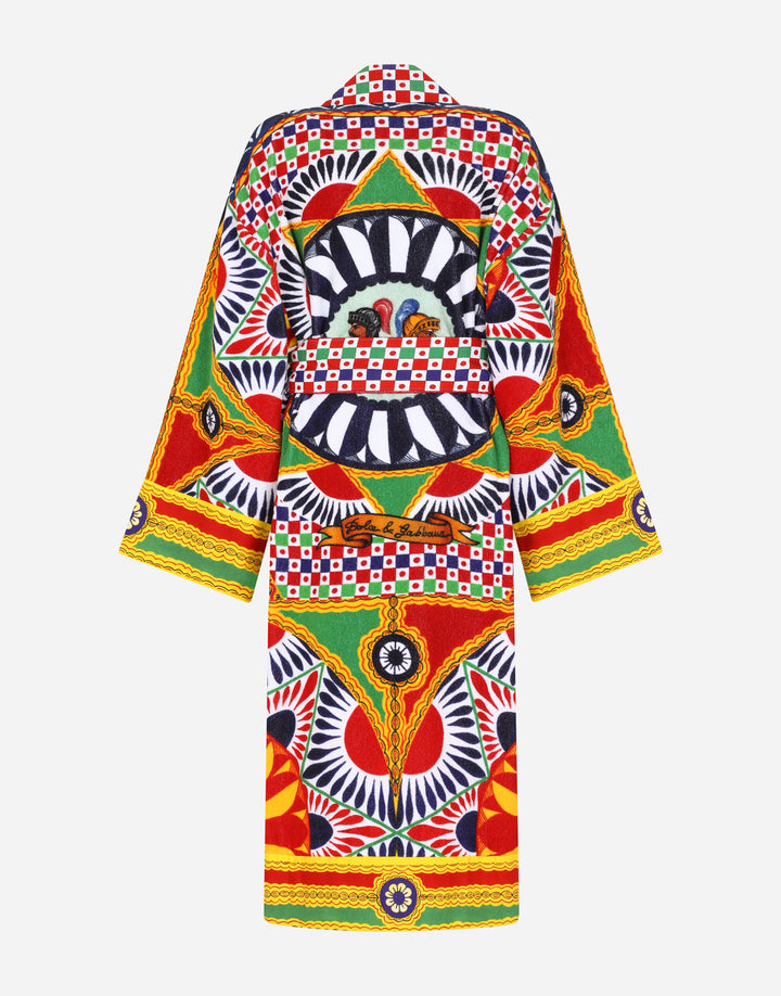 ALL OVER CARRETTO BATHROBE Bathroom Accessories Dolce&Gabbana   
