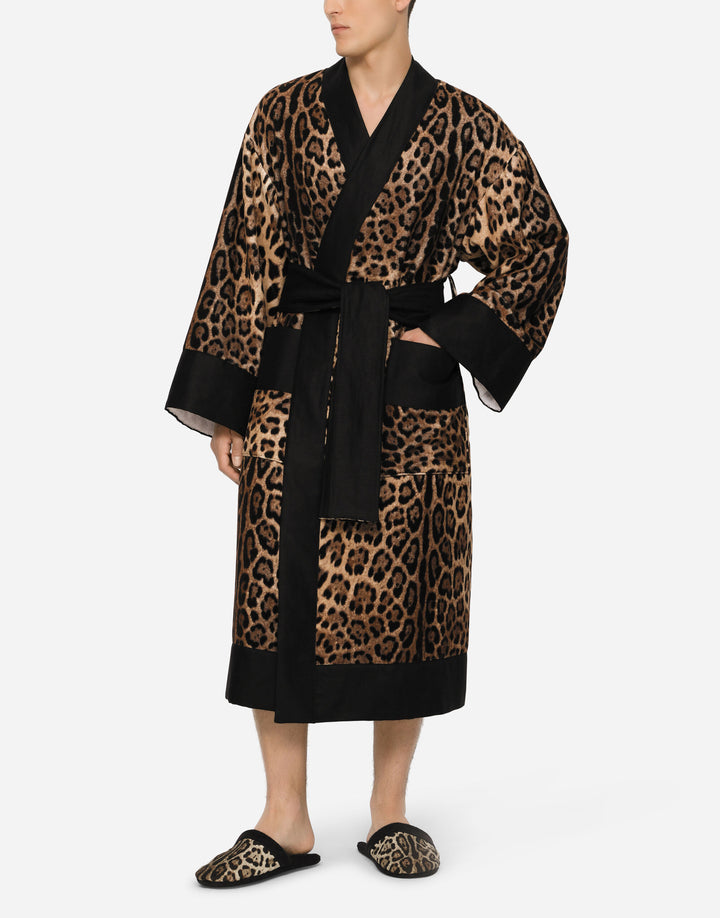 ALL OVER LEOPARD BATHROBE Bathroom Accessories Dolce&Gabbana   