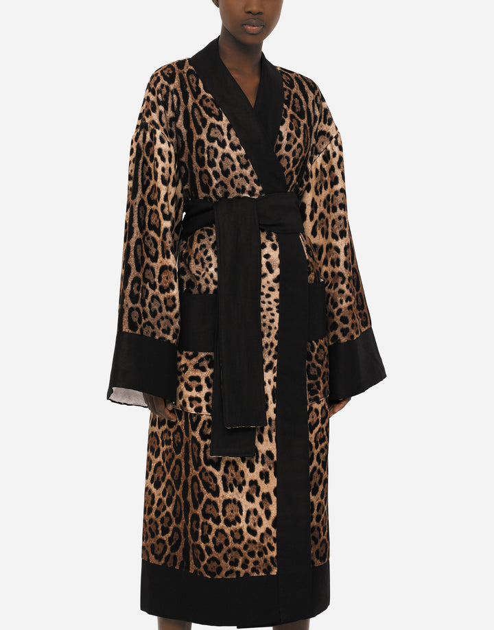 ALL OVER LEOPARD BATHROBE Bathroom Accessories Dolce&Gabbana   