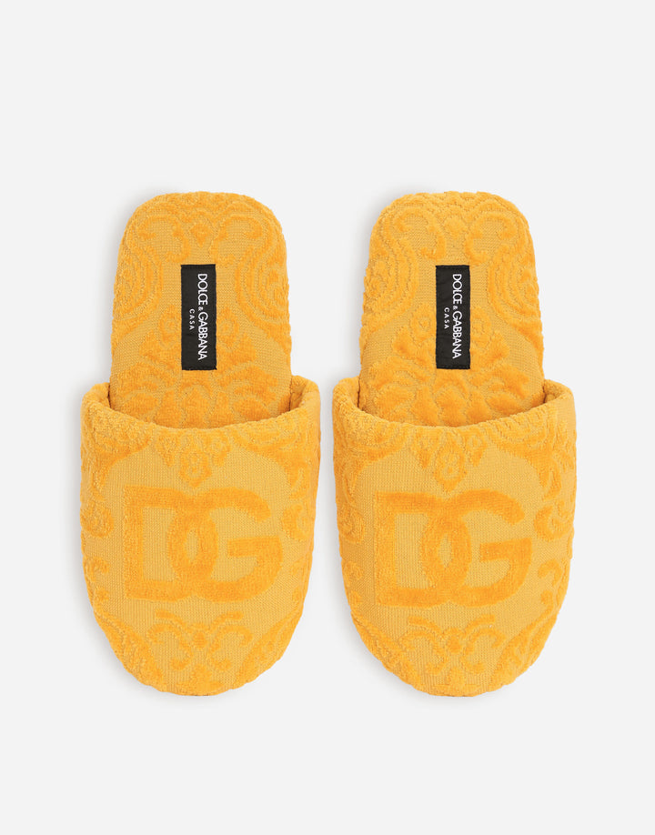 DG LOGO TERRYCLOTH SLIPPERS Bathroom Accessories Dolce&Gabbana   
