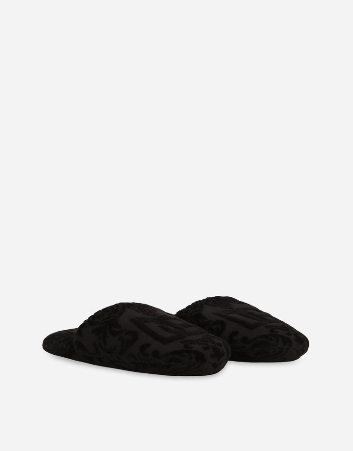 DG LOGO TERRYCLOTH SLIPPERS Bathroom Accessories Dolce&Gabbana   