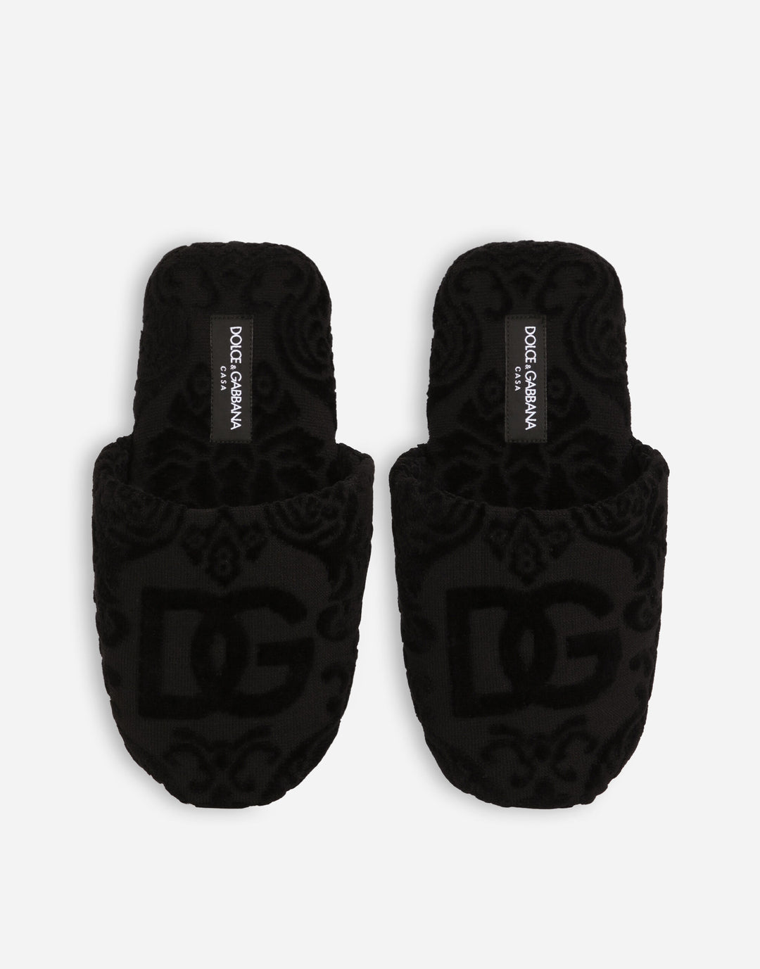 DG LOGO TERRYCLOTH SLIPPERS Bathroom Accessories Dolce&Gabbana   