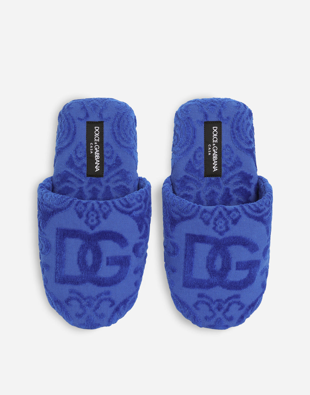 DG LOGO TERRYCLOTH SLIPPERS Bathroom Accessories Dolce&Gabbana   
