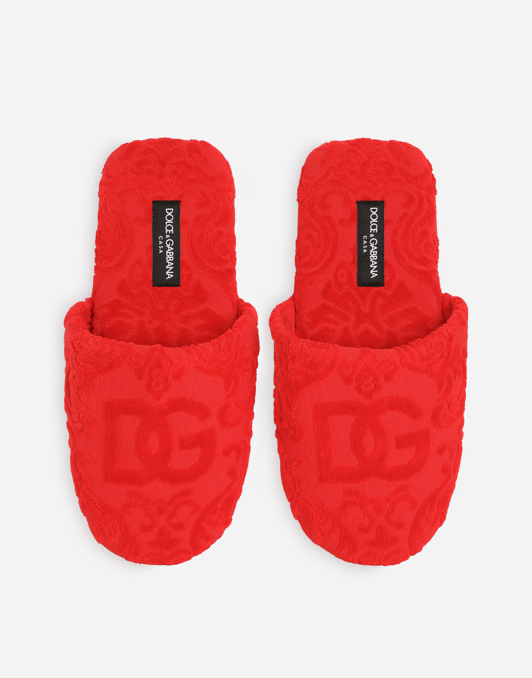 DG LOGO TERRYCLOTH SLIPPERS Bathroom Accessories Dolce&Gabbana   