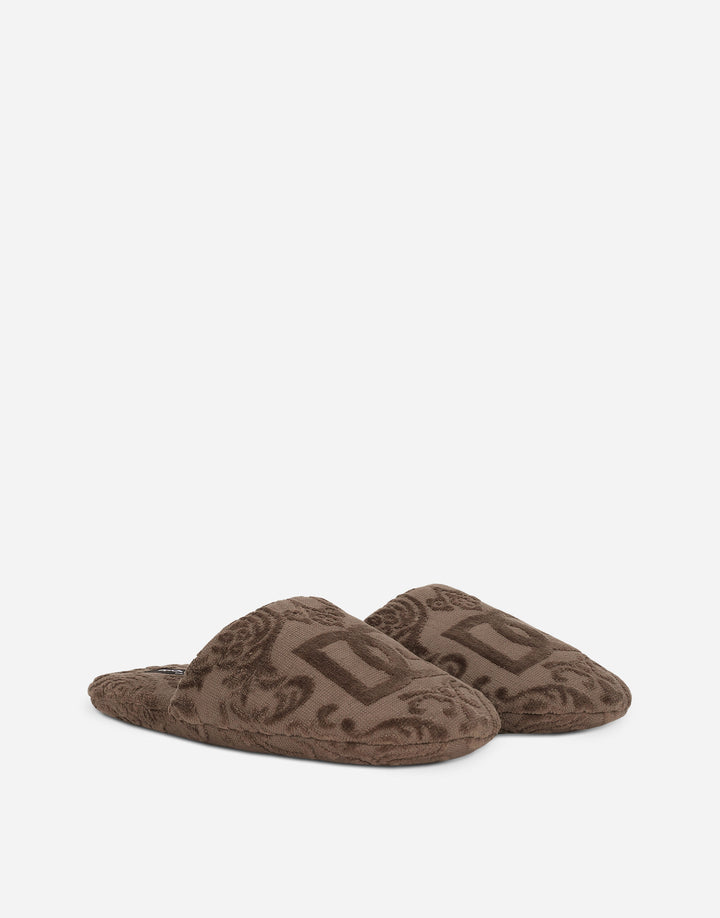 DG LOGO TERRYCLOTH SLIPPERS Bathroom Accessories Dolce&Gabbana   