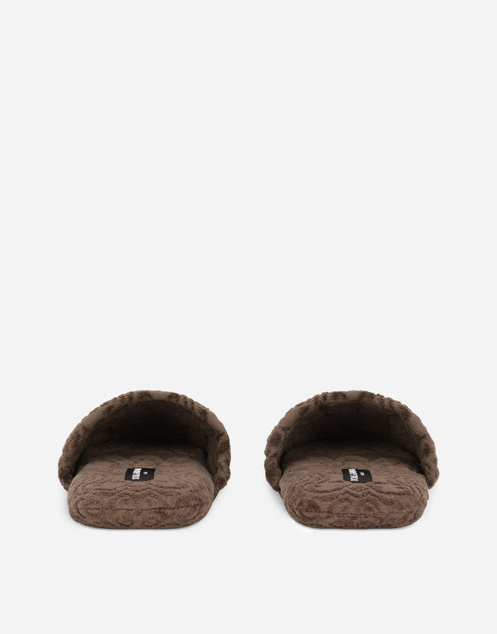DG LOGO TERRYCLOTH SLIPPERS Bathroom Accessories Dolce&Gabbana   