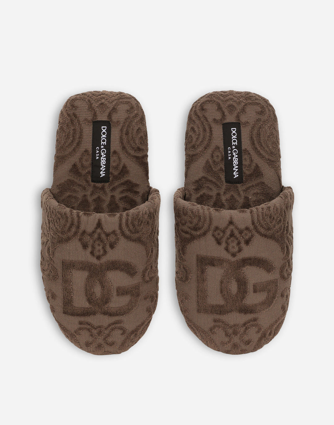 DG LOGO TERRYCLOTH SLIPPERS Bathroom Accessories Dolce&Gabbana   