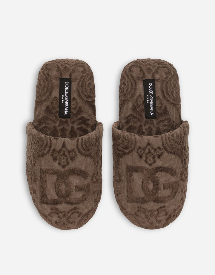 DG LOGO TERRYCLOTH SLIPPERS Bathroom Accessories Dolce&Gabbana   