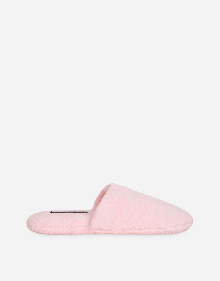 DG LOGO TERRYCLOTH SLIPPERS Bathroom Accessories Dolce&Gabbana   