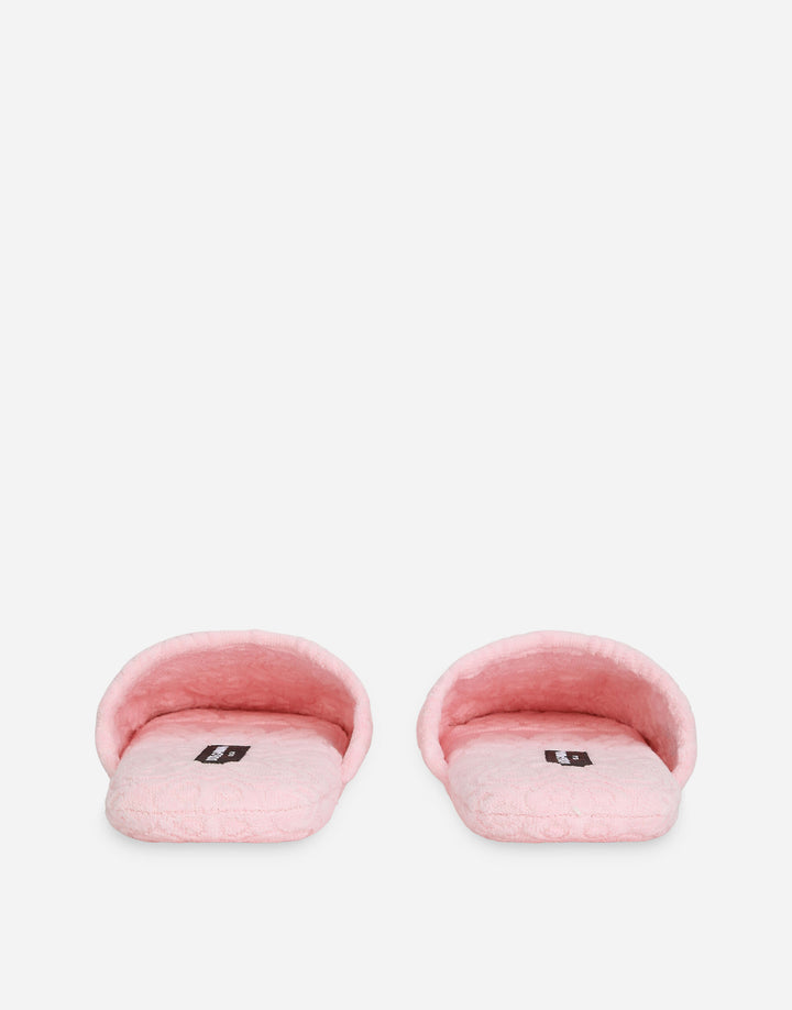 DG LOGO TERRYCLOTH SLIPPERS Bathroom Accessories Dolce&Gabbana   